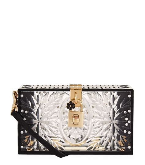 dolce gabbana plexiglass box clutch